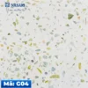 Gạch Terrazzo Nasaki Trắng Hạt Vàng Xanh G04