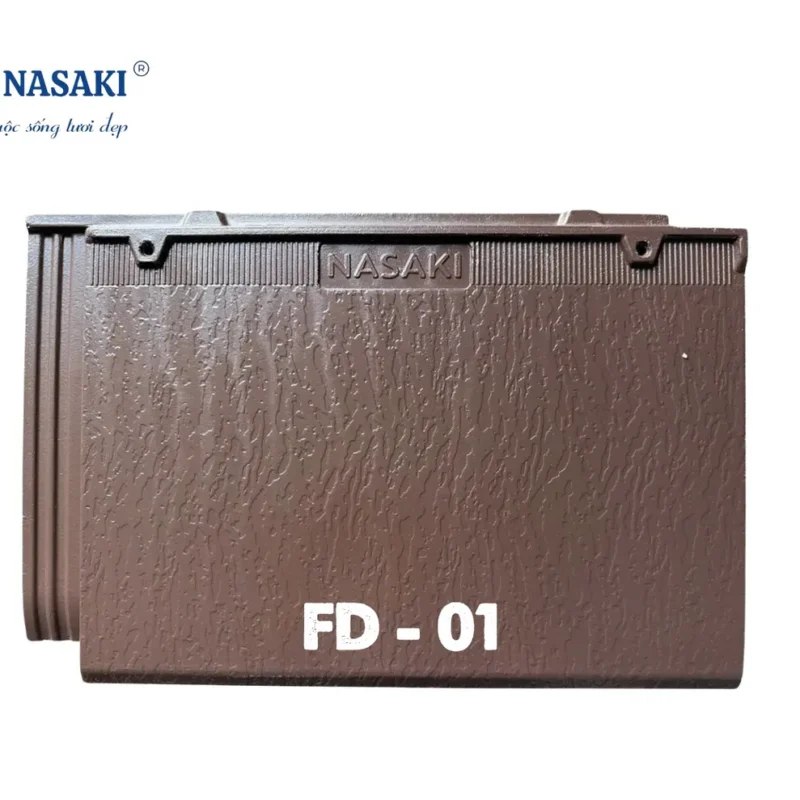Ngói phẳng vân da màu nâu (FD01)
