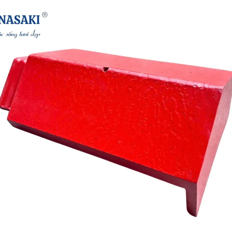 Phụ kiện ngói cuối nóc ngói sóng Nasaki nâu đỏ (PK.CN/A04)