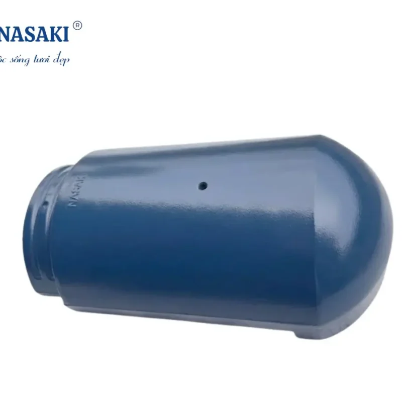 Phụ kiện ngói cuối mái ngói sóng Nasaki màu xanh dương (PK.CM/A09)