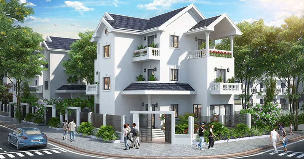 Biệt thự Times Garden Vĩnh Yên lợp ngói Nasaki