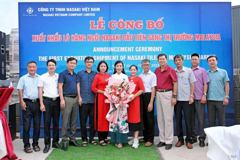 NASAKI Việt Nam Xuất Khẩu Ngói Màu Sang Malaysia – Dấu Mốc Đầu Tiên